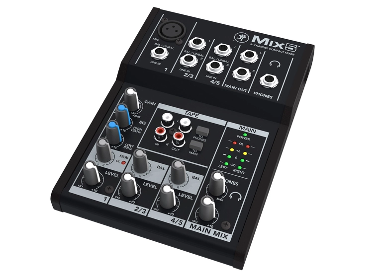 Mackie MIX5 5 Channel Compact Mixer 